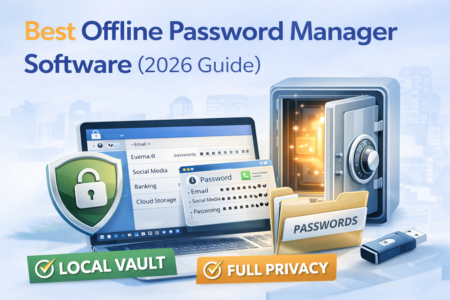 Best offline password manager software guide