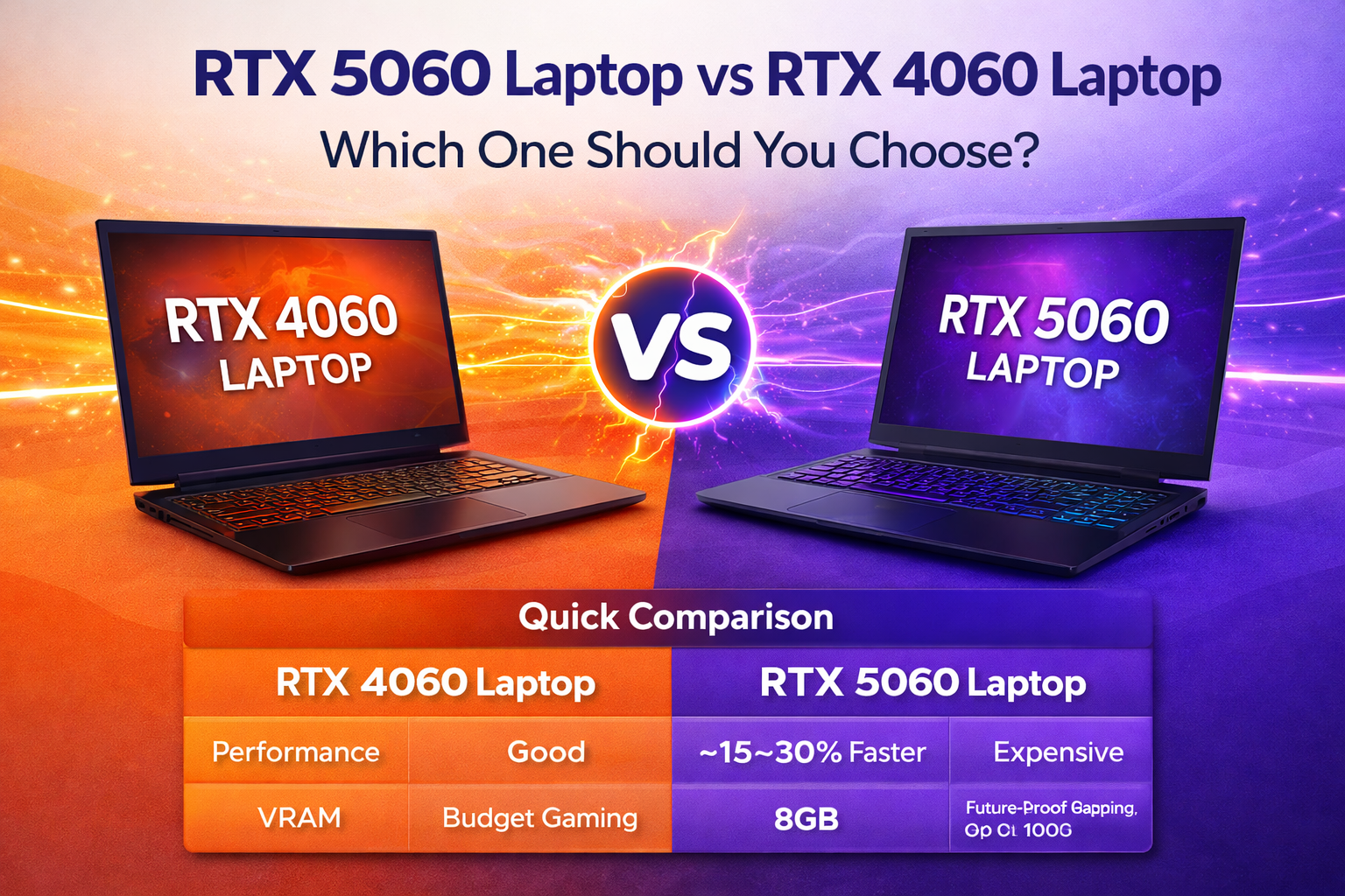 RTX 5060 Laptop vs RTX 4060 Laptop